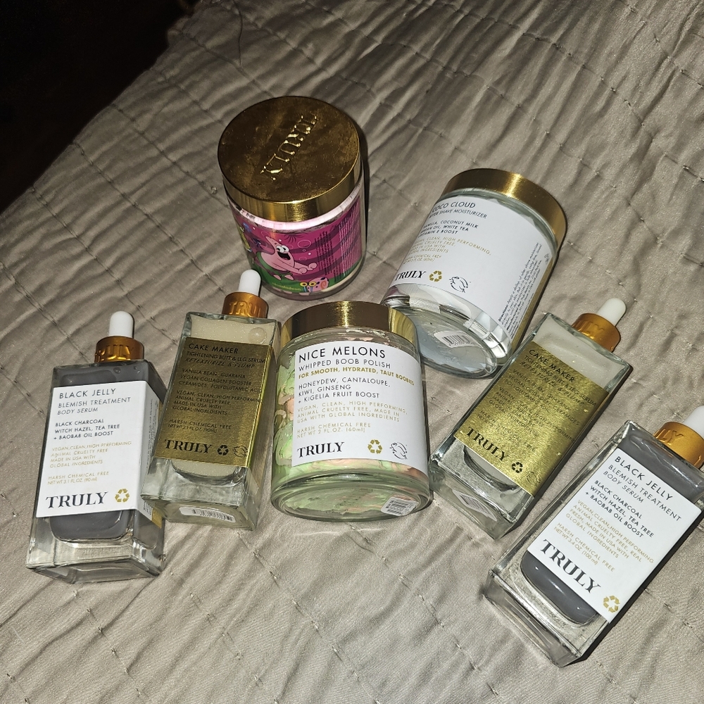 Truly Beauty Bundle, Body Butter, Polish, After Shave Moisturizer, Body Serums